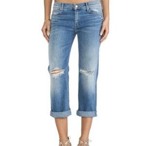 MOTHER Jeans Pretender Crop and Roll Wild Thing 27